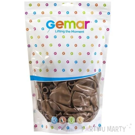 balony pastelowe kawowy gemar 13 50 szt