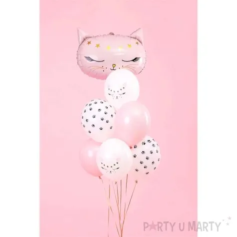 balony pastelowe kotki partydeco 12 6 szt