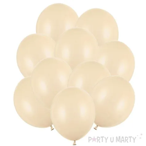 balony pastelowe kremowy strong 12 10 szt