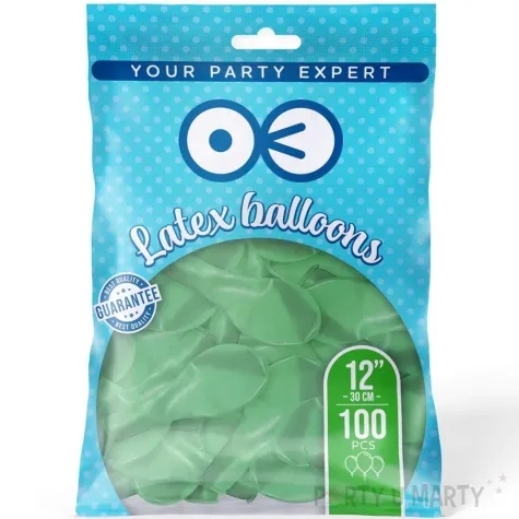 balony pastelowe mietowy partypal 12 100 szt