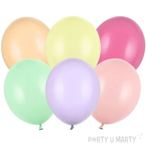 balony pastelowe mix strong 5 100 szt