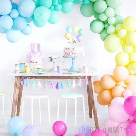 balony pastelowe mix strong partydeco 9 100szt