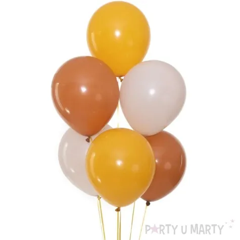 balony pastelowe mokka partypal 5 20 szt