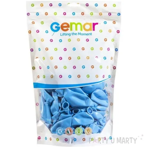balony pastelowe niebieski jasny gemar 13 50 szt