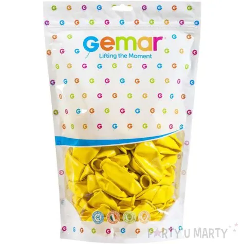 balony pastelowe zolty gemar 13 50 szt