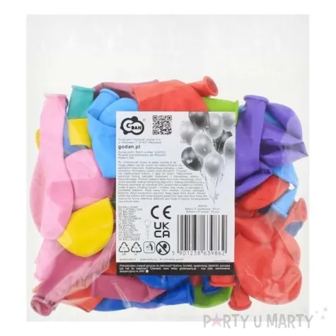 balony pastelowy mix godan 9 50 szt