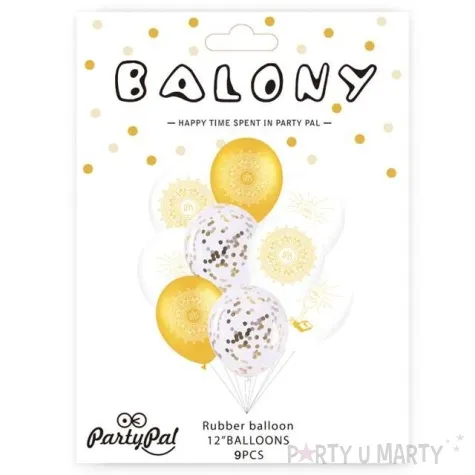 balony pierwsza komunia mix partypal 12 9 szt