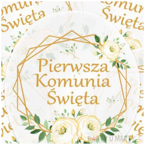 balony pierwsza komunia swieta geometryczny ornament deco mariage 14 5 szt
