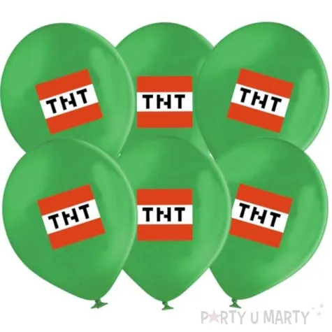 balony piksel tnt congee 6szt 14