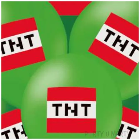 balony piksel tnt partypal 12 12 szt