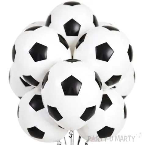 balony pilka nozna biale strong 12 6 szt