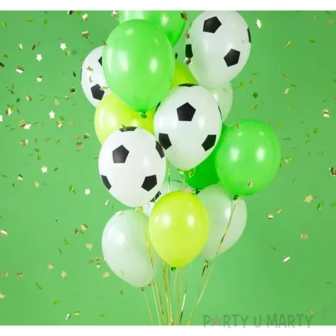 balony pilka nozna biale strong 12 6 szt