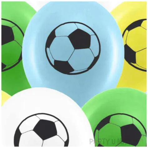 balony pilka nozna mix unique 12 8 szt