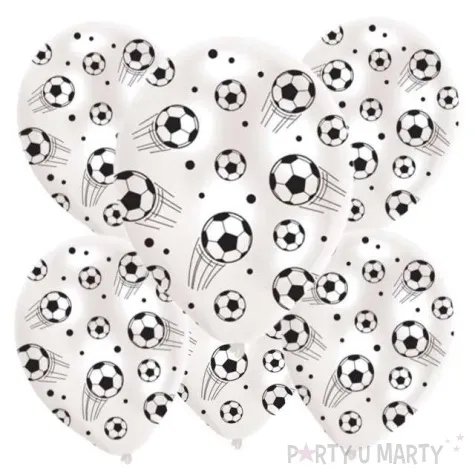 balony pilki nozne bialy pastel amscan 11 6 szt