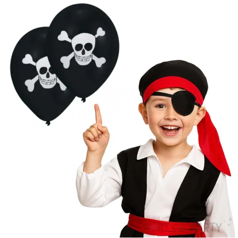 balony piraci czarny pastel amscan 10 8 szt