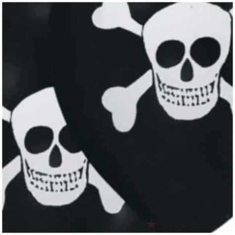 balony piraci czarny pastel amscan 10 8 szt