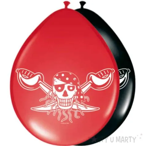 balony pirackie czaszki folat 12 8 szt