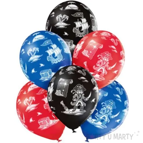 balony pirat pastel mix belbal 12 6 szt