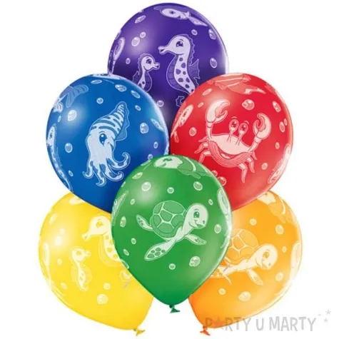 balony podwodny swiat pastel mix belbal 12 6 szt