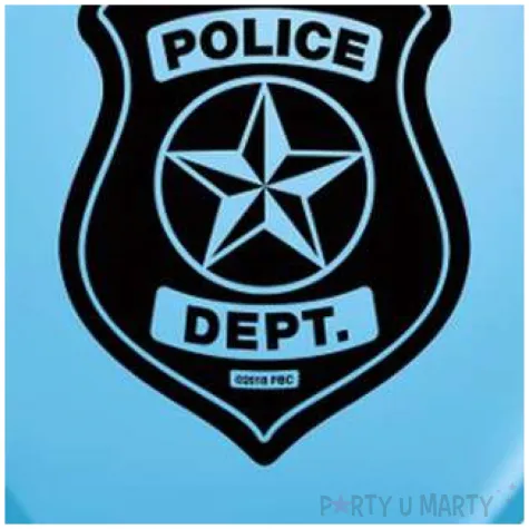 balony police department niebieski jasny godan 11 25 szt