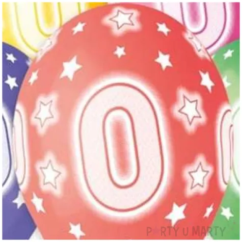 balony premium cyfra 0 mix gemar 13 5 szt