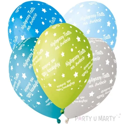 balony premium najlepszy tata gemar 12 5 szt