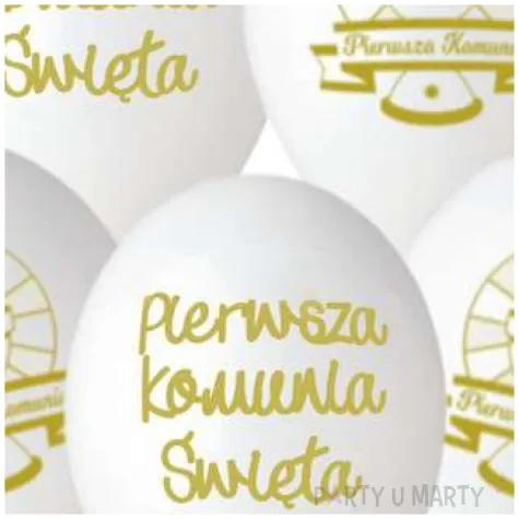 balony premium pierwsza komunia gemar 12 5 szt