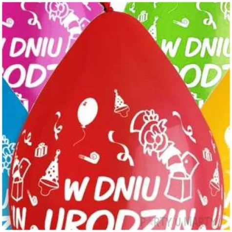 balony premium w dniu urodzin gemar 12 5 szt