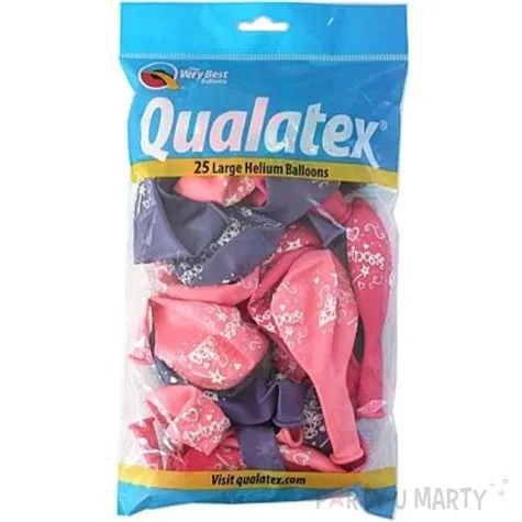 balony princess blekitne qualatex 11 25 szt