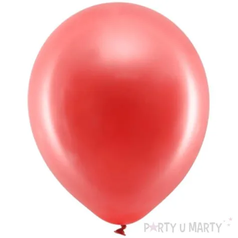 balony rainbow metalizowane czerwone partydeco 9 100 szt