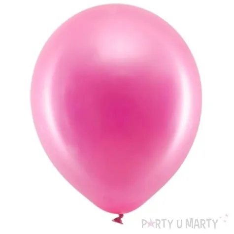 balony rainbow metalizowane fuksja partydeco 9 10 szt