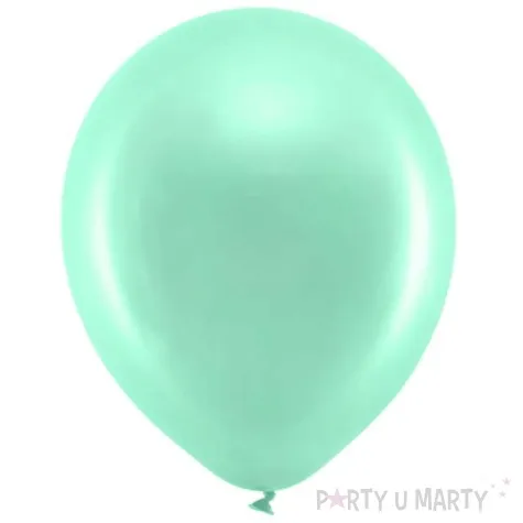 balony rainbow metalizowane mietowy partydeco 11 100 szt
