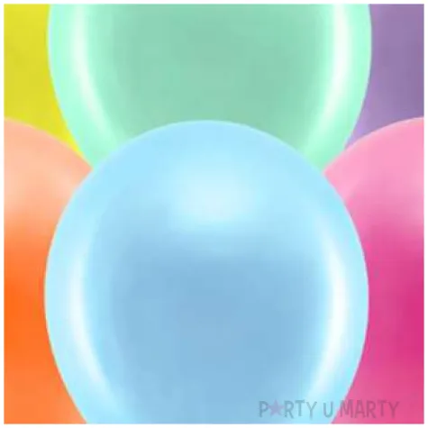 balony rainbow metalizowane mix partydeco 11 10 szt