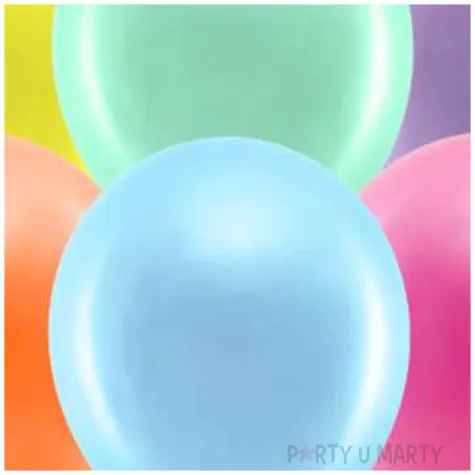 balony rainbow metalizowane mix partydeco 11 100 szt