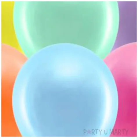 balony rainbow metalizowane mix partydeco 9 10 szt