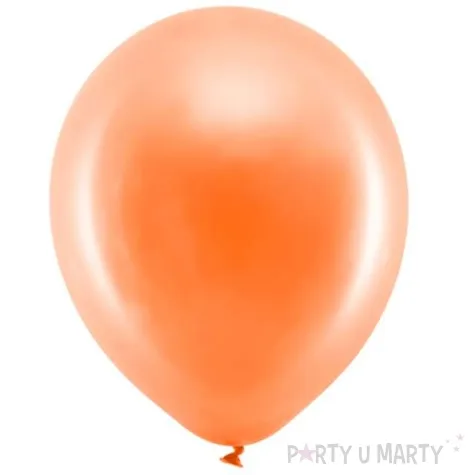 balony rainbow metalizowane pomaranczowe partydeco 11 10 szt