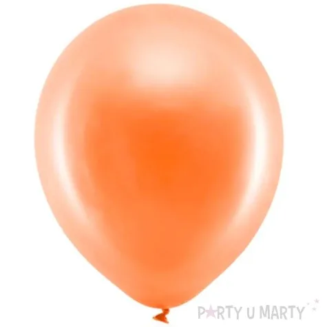balony rainbow metalizowane pomaranczowe partydeco 11 100 szt