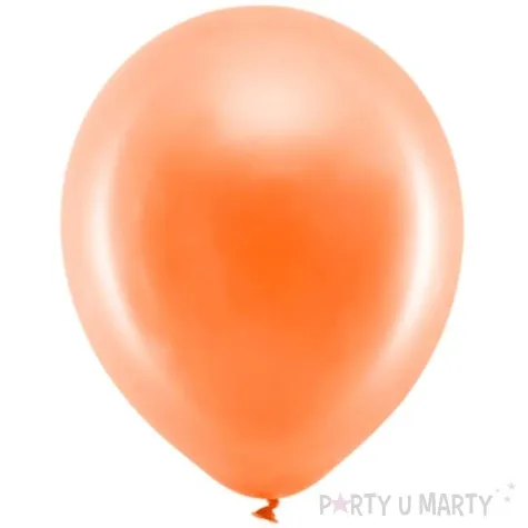 balony rainbow metalizowane pomaranczowe partydeco 9 100 szt