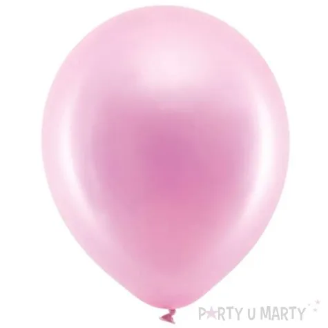 balony rainbow metalizowane rozowe partydeco 11 100 szt