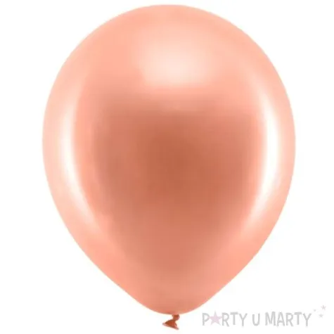 balony rainbow metalizowane rozowe zloto partydeco 11 10 szt