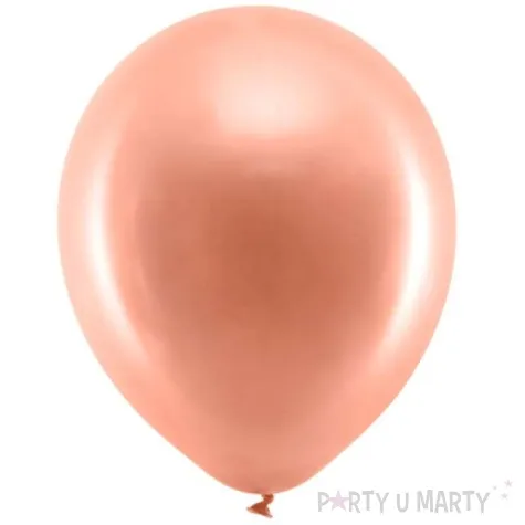 balony rainbow metalizowane rozowe zloto partydeco 11 100 szt