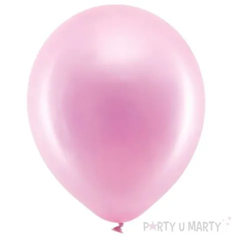 balony rainbow metalizowane rozowy jasny partydeco 11 10 szt