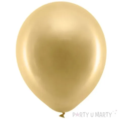 balony rainbow metalizowane zlote partydeco 11 10 szt