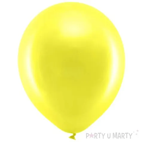 balony rainbow metalizowane zolte partydeco 11 10 szt