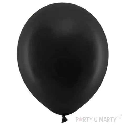 balony rainbow pastelowe czarne partydeco 9 10 szt