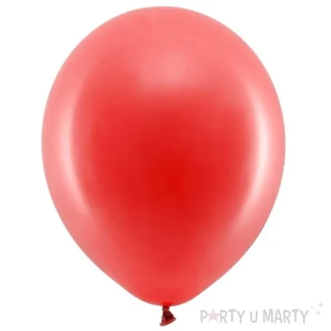 balony rainbow pastelowe czerwone partydeco 11 10 szt