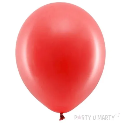 balony rainbow pastelowe czerwone partydeco 9 10 szt