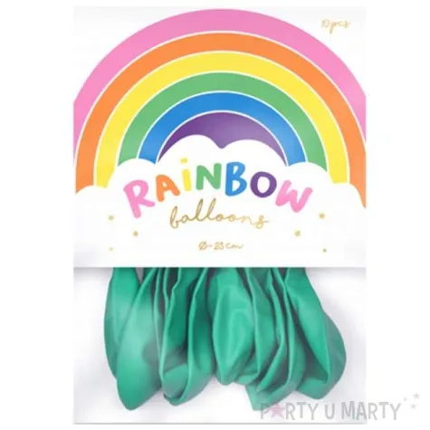 balony rainbow pastelowe mietowe partydeco 9 10 szt