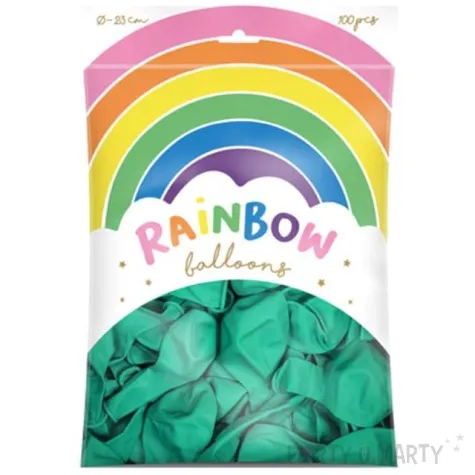 balony rainbow pastelowe mietowe partydeco 9 100 szt