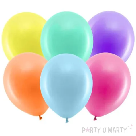 balony rainbow pastelowe mix partydeco 11 100 szt
